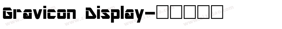 Gravicon Display字体转换